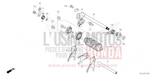 BARILLET DE SELECTION (CRF1100A/A2/A4/AL/AL2/AL4) CRF1100AN de 2022